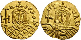 ROMAN AND BYZANTINE COINS 
 Nicephorus I, with Stauracius, 802-811. Solidus (Gold, 19mm, 3.76 g 6), uncertain Sicilian mint, probably Syracuse, 803-8...