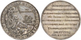 MODERN COINS 
 A SPECIAL COLLECTION OF DUTCH AND DUTCH RELATED MEDALS 
 Münster. Medal (Silver, 59mm, 50.72 g 12), on the Treaty of Münster, 1648; u...