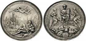 MODERN COINS 
 A SPECIAL COLLECTION OF DUTCH AND DUTCH RELATED MEDALS 
 The Dutch Republic. Plaquettepenning, or Hollow medal (Silver, 77mm, 58.96 g...