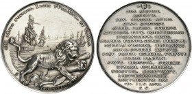 MODERN COINS 
 A SPECIAL COLLECTION OF DUTCH AND DUTCH RELATED MEDALS 
 The Dutch Republic. Amsterdam . Medal (Silver, 71mm, 86.78 g 12), on the Pea...