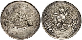 MODERN COINS 
 A SPECIAL COLLECTION OF DUTCH AND DUTCH RELATED MEDALS 
 The Dutch Republic. Breda . Plaquettepenning, or Hollow medal (Silver, 73mm,...
