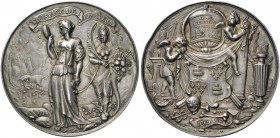 MODERN COINS 
 A SPECIAL COLLECTION OF DUTCH AND DUTCH RELATED MEDALS 
 The Dutch Republic. Medal (Silver, 73.6mm, 135.29 g 12), on the death of G. ...