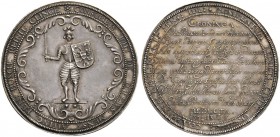 MODERN COINS 
 A SPECIAL COLLECTION OF DUTCH AND DUTCH RELATED MEDALS 
 The Dutch Republic. Groningen . 1694. Medal (Silver, 48mm, 40.31 g 12), on t...