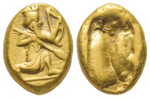 Royaume Achéménide Darius Ier à Xerxès II (485-420) avant J.-C.
Darique, AU 8.3 g.
Ref : Carradice 27-28 Conservation : Superbe