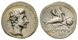 Augustus 27 avant J.-C. - 14 après J.-C.
Denarius, Colonia Patricia, 18-16 avant J.-C., AG 3.76 g. Ref : C 21, RIC 126 Conservation : TTB