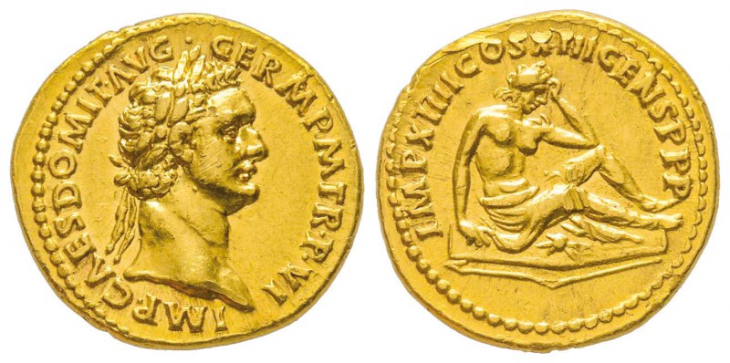 Domitianus 81-96
Aureus, Rome, 87, AU 7.57 g.
Avers : IMP CAES DOMIT AVG GERM ...