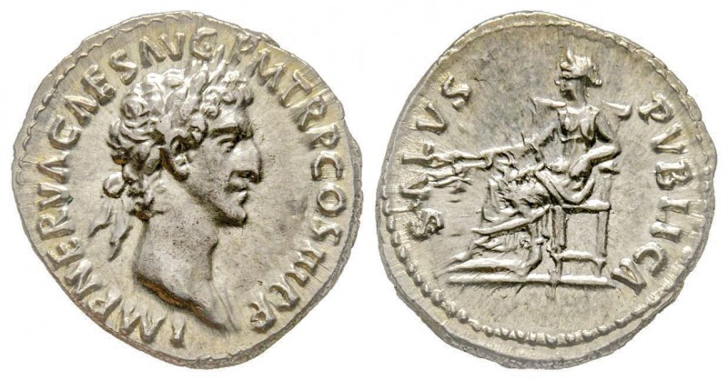 Nerva 96-98
Denarius, Rome, 97, AG 3.42 g.
Ref : C. 134, RIC 20 Conservation :...