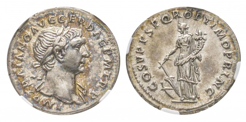 Traianus 98-117
Denarius, Rome, 103-111, AG 3.51 g.
Ref : C 87, RIC 122 Conser...