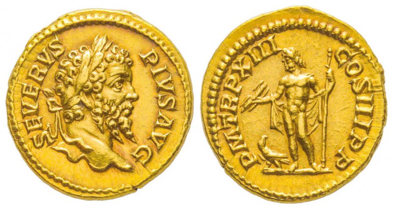 Septimius Severus 193-211 
Aureus, Rome, 205, AU 7.2 g.
Avers : SEVERVS PIVS A...