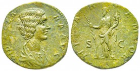 Didia Clara 193 (fille de Didius Julianus) 
Sestertius, Rome, 193, AE 15.55 g.
Avers : DIDIA CLARA AVG Buste drapé à droite. /Revers : HILAR TEMPOR ...
