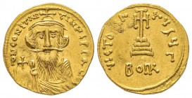 Constantius II 641-668
Solidus de 23 siliquae, Costantinople, 641-668, AU 4.32 g.
Ref : MIB 44, Sear 979 Conservation : Superbe et Rare