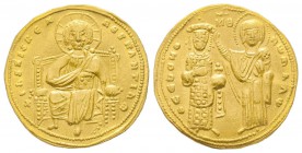 Romanus III 1028-1034
Histamenon, Costantinople, 741-775, AU 4.08 g.
Ref : DOC 1, Sear 1819 Conservation : Superbe
