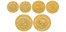Algeria, République 1962-
5 Dinars, 2 dinars, 1 dinar, AH 1411 (1991), AU 16.12 g./6.45 g./3.22 g. 920‰
Ref : Fr. 5-6-7, KM#120-121-122 Conservation...