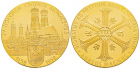 Bundesrepublik deutschland 1949-1990
Médaille de 30 Ducats, 1958, AU 104.35 g. 980‰
Avers: IN HONOREM CIVITATIS MONACENSIS 1158 1958 
Revers: SIGNA...