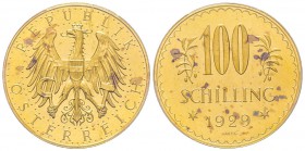 Austria, République 1918-
100 Schilling, 1929, AU 23.52 g. Ref : Fr. 520, KM#2842 Conservation : PCGS PL63