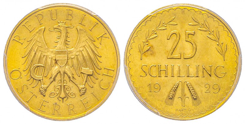 Austria, République 1918-
25 Schilling, 1929, AU 5.88 g.
Ref : Fr. 521, KM#284...