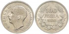 Bulgaria, Boris III 1918-1943
100 Leva, 1930 BP, AG 20 g.
Ref : KM#43 
Conservation : PCGS MS62