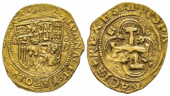 Spain, Juana & Carlos 1516-1556
1 Escudo, Segovia, AU 3.26 g.
Avers : IOANA ET CAROLVS DEI GR
Revsers : HISPAN D. GRACIA REXES
Ref : Inédite, vari...