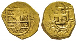 Spain, Felipe III 1598-1621
1 Escudo, Sevilla, 161-, AU 3.37 g.
Ref : Cal. 64, Fr. 196 Conservation : TTB