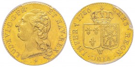 Louis XVI, 1774-1793
Louis d’or à la tête nue, Lille, 1786 W, AU 7.65 g. Ref : G.361, Fr. 475 Conservation : PCGS MS64. D’une qualité exceptionnelle....