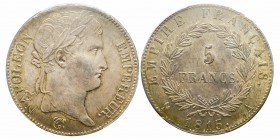 Cent-Jours, 20 mars-22 juin 1815
5 Francs, Paris, 1815 A, AG 25 g.
Ref : G.595 Conservation : PCGS MS62. Magnifique