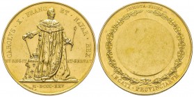Charles X 1824-1830
Médaille pour le Couronnement de Charles X, roi de France, 29 mai 1825, AU 75.30 g. 45 mm par F.Gayrard Ref : Collignon - Conserv...