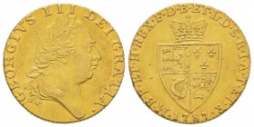 George III 1760-1820
Guinea, 1787, AU 8.33 g.
Ref : Fr. 356, Spink 3735 Conservation : Superbe