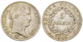 Département de l’Éridan 1802-1814
5 Francs, Turin, 1813 U, AG 24.82 g. Ref : G.584, Pag.34 Conservation : TTB+. Rare