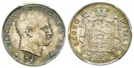 Royaume d’Italie 1805-1814
1 Lira, Milan, 1813 M, AG 5 g.
Ref : Pag. 46 Conservation : PCGS MS64. Le plus bel exemplaire gradé