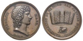 Département du Tibre (ou de Rome) 1808-1814
Médaille, 1797, par Denon, AE 20 g. 35 mm, 
Avers : VIRGILIUS MARO 
Revers : CAPITULATION DE MANTOUE XX...