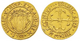 Cagliari, Filippo V 1700-1719
Scudo d’oro, Cagliari, 1701, AU 3.22 g.
Avers : PHILIP V HISP ET SARD REX 
Revers : INIMIC EIVS INDVAM CONFVS
Ref : ...