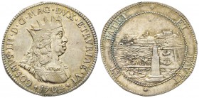 Livorno, Cosimo III de’ Medici 1670-1723
Tollero, 1704, AG 27.21 g. 
Ref : MIR 64/19 (R2), Pucci 79
Ex vente Nomisma 38, 21 avril 2009, lot 695 
C...