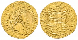 Napoli, Carlo V 1516-1556
Ducato, AU 3.38 g.
Ref : MIR 131/1 (R), PR. 9a, Fr. 834 Conservation : Superbe, Rare