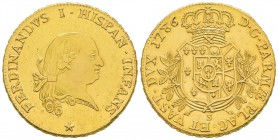 Parma, Ferdinando di Borbone 1765-1802 
8 Doppie, 1786, AU 56.98 g.
Avers : FERDINANDVS I HISPAN INFANS 
Revers : D G PARMAE PLAC ET VAST DVX
Ref ...