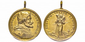 Innocenzo XI 1676-1689
Medaglia in bronzo dorato, 1681, AN V, 30 g., 34 mm Opus: Giovanni Battista Guglielmada Ref : Miselli 128 Conservation : PCGS ...
