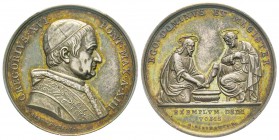 Gregorio XVI 1831-1846 
Medaglia in argento, 1843, AN XIII, AG 17 g., 31 mm, Opus Girometti 
Avers : GREGORIVS XVI PON MAX A XIII 
Revers : EGO DOM...