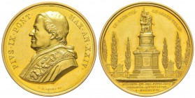 Pio IX 1846-1878
Medaglia in oro, 1869, AN XXIV, AU 50.83 g. 44 mm, Opus Bianchi 
Avers : PIVS IX PONT MAX AN XXIV 
Revers : IN COEM VRB AD AGRVM V...
