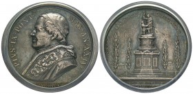 Pio IX 1846-1878
Medaglia in argento, 1867, AN XXIV, AG 34 g., 44 mm, Opus Bianchi
Avers : PIVS IX PONT MAX AN XXIV
Revers : IN COEM VRB AD AGRVM V...
