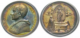 Leone XIII 1878-1903
Medaglia in argento, 1898, AN XXI, AG 35,5 g., 44 mm, Opus Bianchi Avers : LEO XIII PONT MAX AN XXI /Revers : BORGIANIS DIAETIS ...