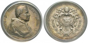 Pio X 1903-1914
Medaglia in argento, 1903, AN I, AG 36 g., 44 mm, Opus Bianchi
Avers : PIVS X PONT MAX ANNO I /Revers : SACRO PRINCIPATV FELICITER I...