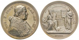 Pio X 1903-1914
Medaglia in argento, 1912, AN IX, AG 35 g., 44 mm, Opus Bianchi
Avers : PIVS X PONT MAX ANNO IX /Revers : STVDIIS SCRIPTVRAE SACRAE ...