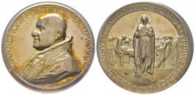 Giovanni XXIII 1958-1963 Medaglia in argento, 1959, AN I, AG 40 g., 44 mm, Opus Mistruzzi
Avers : IOANNES XXIII PONTIFEX MAXIMVS AN I
Revers : MARIA...