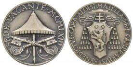 Sede Vacante 1963
Medaglia in argento emessa dal Cardinal Camerlengo Benedetto Aloisi-Masella, AG 26.7 g., 37 mm. Ref : Boccia 124 Conservation : PCG...