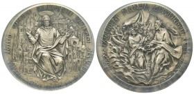 Paolo VI 1963-1978
Medaglia in argento, 1964, Concilio Ecumenico, AG, 44 mm. Opus Enrico Manfrini 
Ref : De Luca 367 Conservation : PCGS SP65 Matte