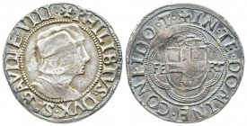 Italy - Savoy
Filiberto II 1497-1504 
Testone, Torino, ND, AG 9.13 g.
Avers : + PHILIBTVS DVX SABAVDIE VIII /Revers : + IN TE DOMINE CONFIDO T
Ref...