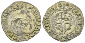 Italy - Savoy
Emanuele Filiberto 1553-1580
Conte di Asti 1538-1559 Cavallotto, Asti, 1555, AG 3.21 g.
Ref : MIR 476d (R3), CNI 409
Ex Vente Bolaff...