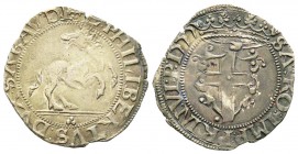 Italy - Savoy
Emanuele Filiberto 1553-1580
Cavallotto, Vercelli, 1555, Mi 2.75 g.
Ref : MIR 525b (R), Biaggi 443c Conservation : Superbe. Rare