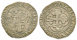 Italy - Savoy
Emanuele Filiberto 1553-1580
Grosso, IV Tipo, Chambéry, 1559, Mi 1.95 g.
Ref : MIR 532b, Biaggi 56/2 Conservation : TTB