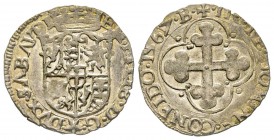 Italy - Savoy
Emanuele Filiberto 1553-1580
Soldo, II Tipo, Chambéry ou Bourg, 1567, Mi 1.71 g.
Ref : MIR 534, Biaggi 450 Conservation : Superbe