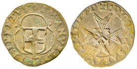 Italy - Savoy
Emanuele Filiberto 1553-1580
Parpagliola, Bourg, 1577 ED, Mi 1.66 g.
Ref : MIR 537a, Biaggi 453a Conservation : TTB